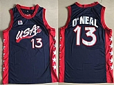 Team USA Basketball #13 Shaquille O'Neal Navy Jersey,baseball caps,new era cap wholesale,wholesale hats